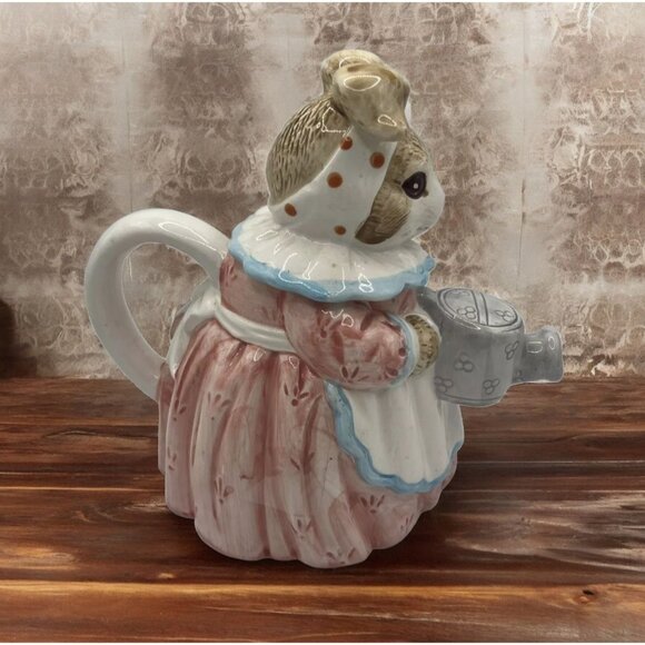Heritage Mint Mrs. Rabbit Ceramic Teapot - Picture 4 of 9